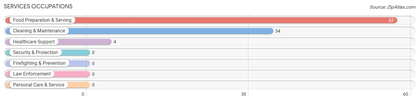 Services Occupations in Zip Code 42352