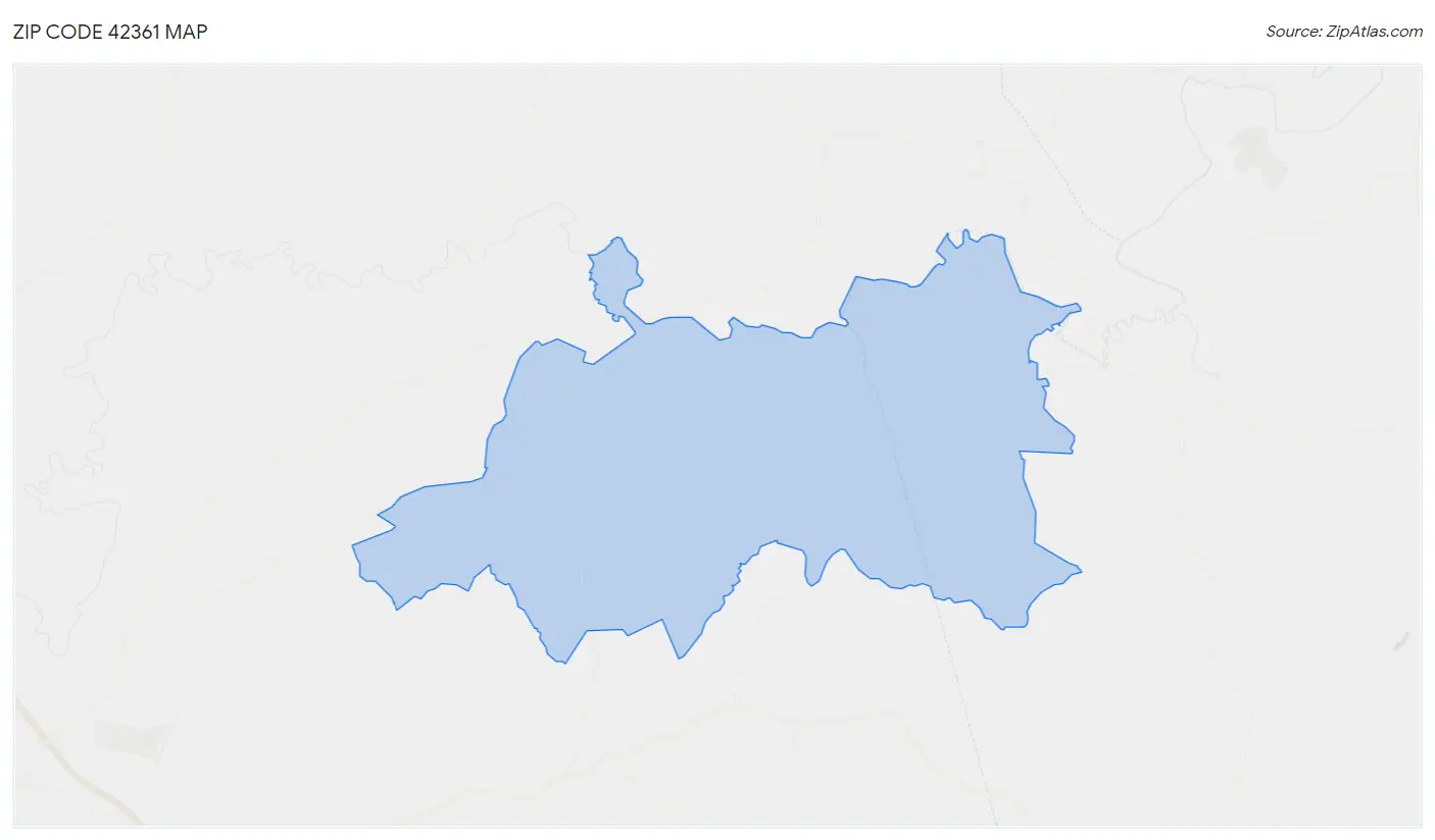 Zip Code 42361 Map