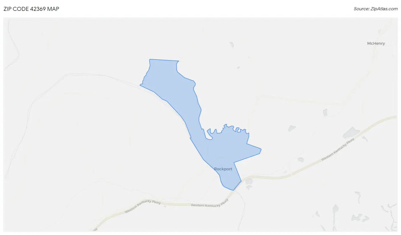 Zip Code 42369 Map