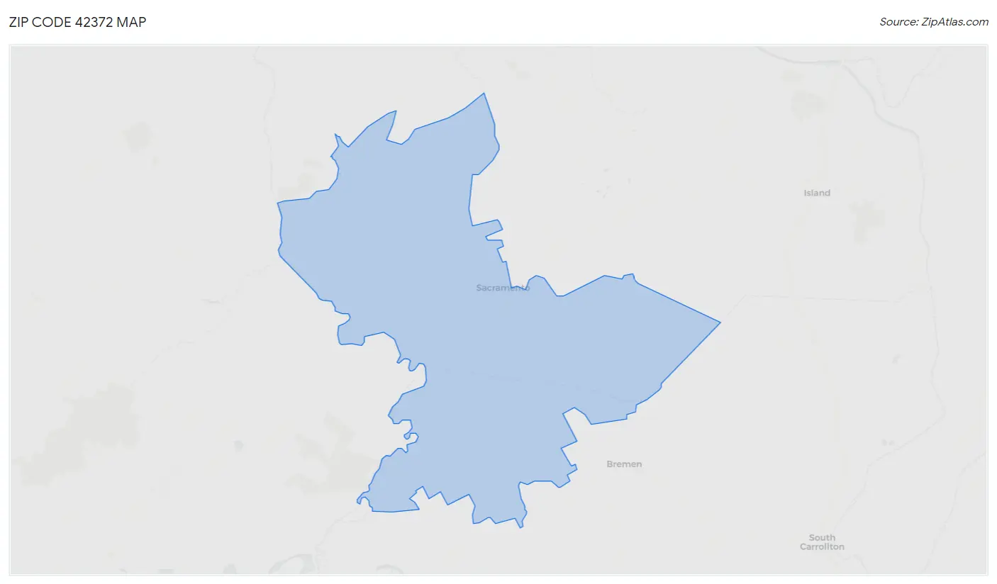 Zip Code 42372 Map