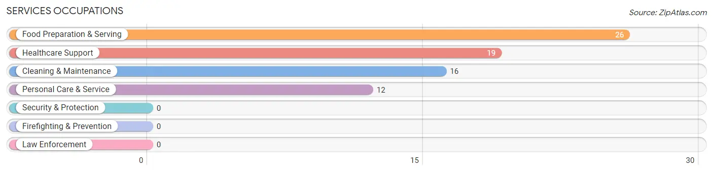 Services Occupations in Zip Code 42372