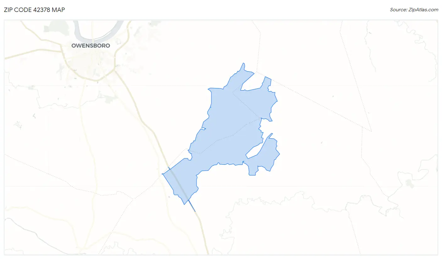 Zip Code 42378 Map