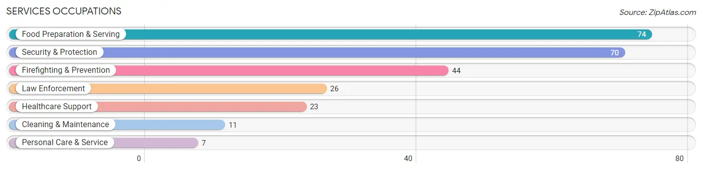 Services Occupations in Zip Code 42411