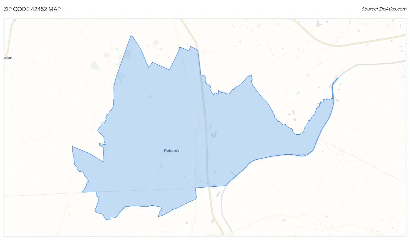 Zip Code 42452 Map