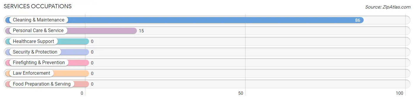 Services Occupations in Zip Code 42458