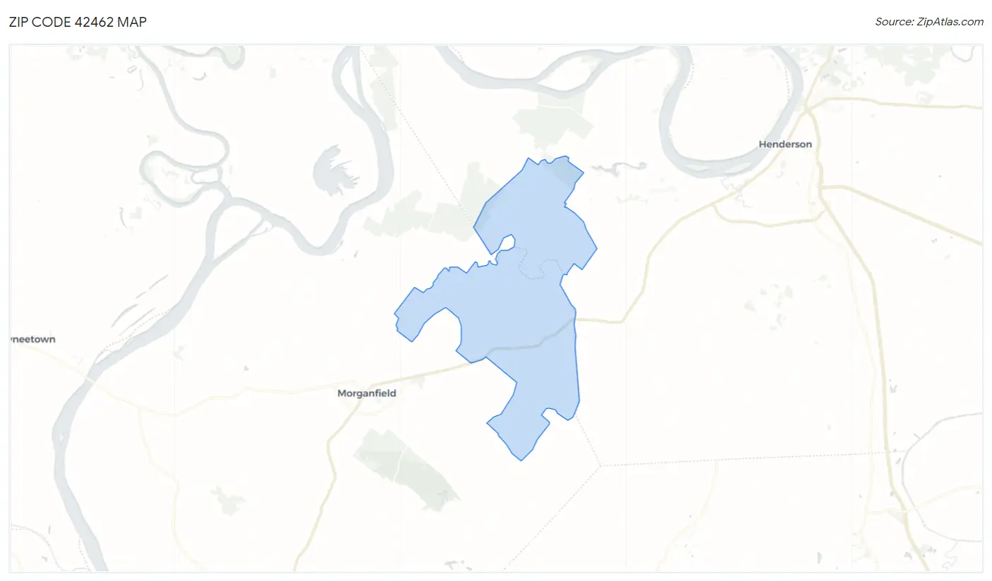 Zip Code 42462 Map