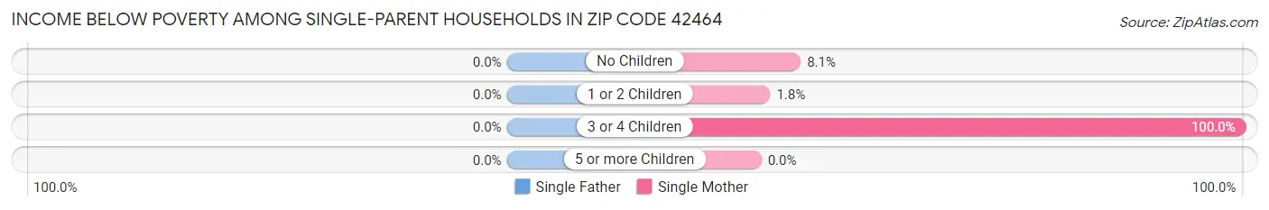 Income Below Poverty Among Single-Parent Households in Zip Code 42464