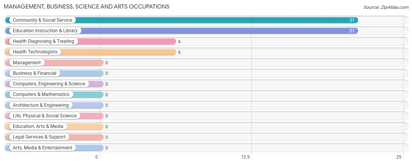 Management, Business, Science and Arts Occupations in Zip Code 42516
