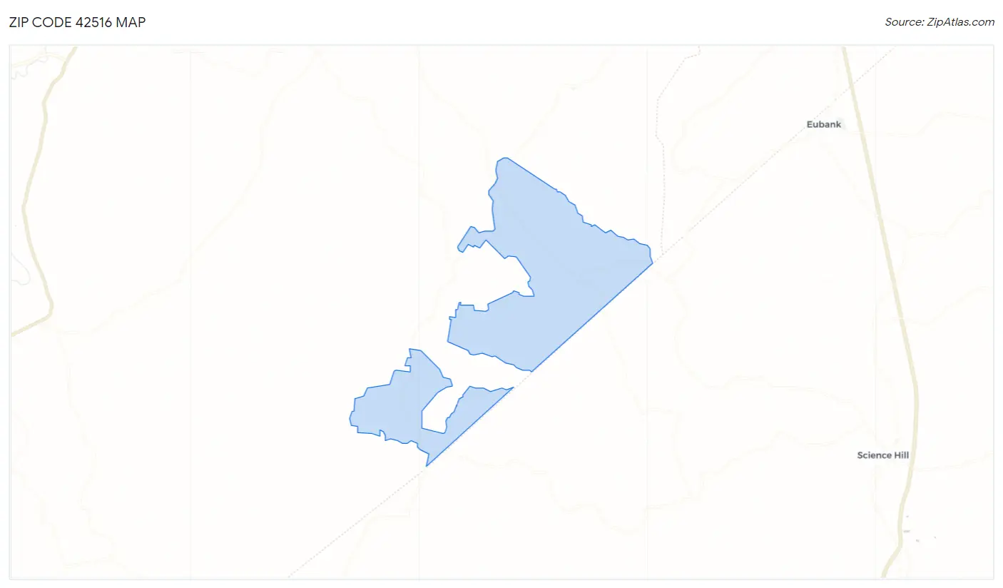 Zip Code 42516 Map