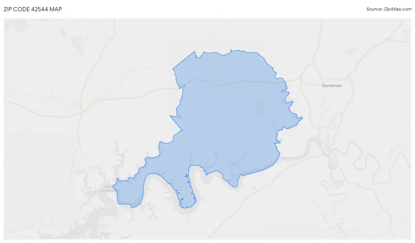 Zip Code 42544 Map