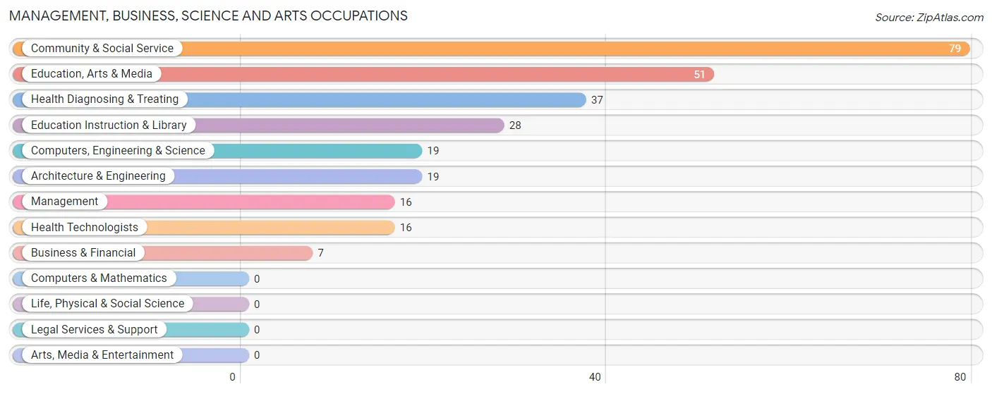 Management, Business, Science and Arts Occupations in Zip Code 42716
