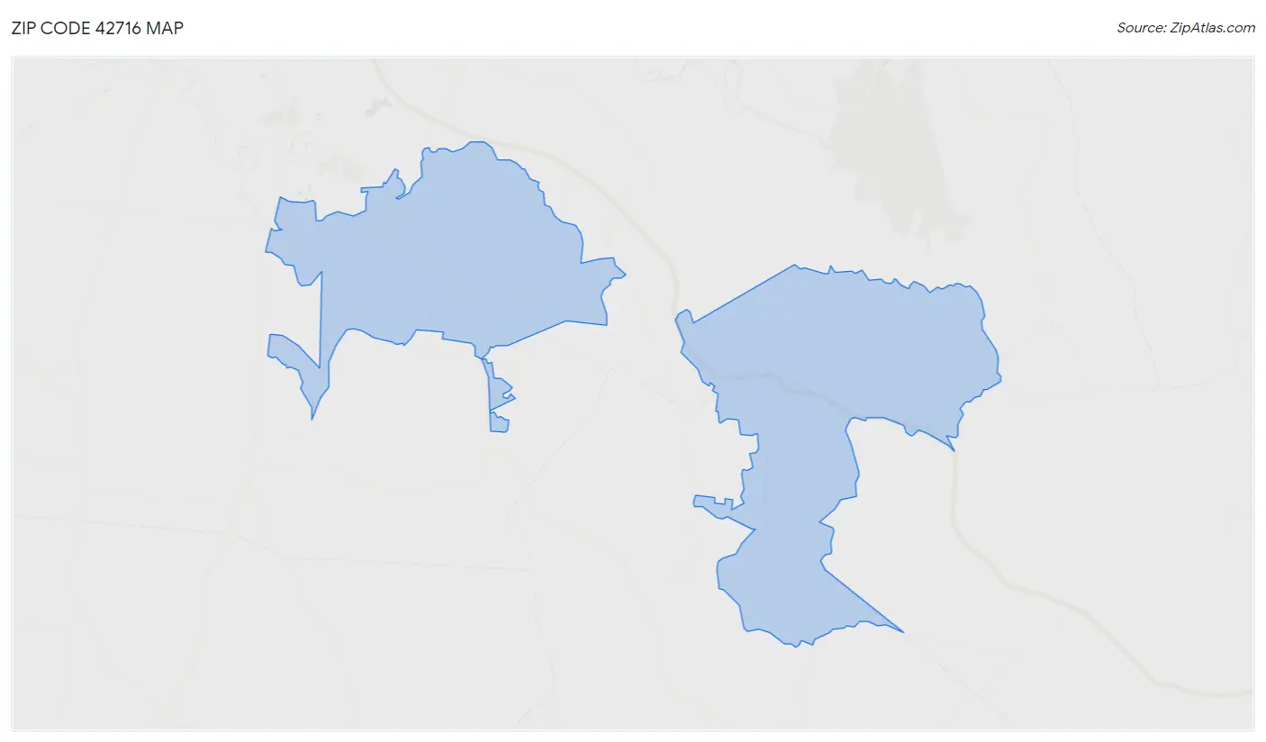 Zip Code 42716 Map