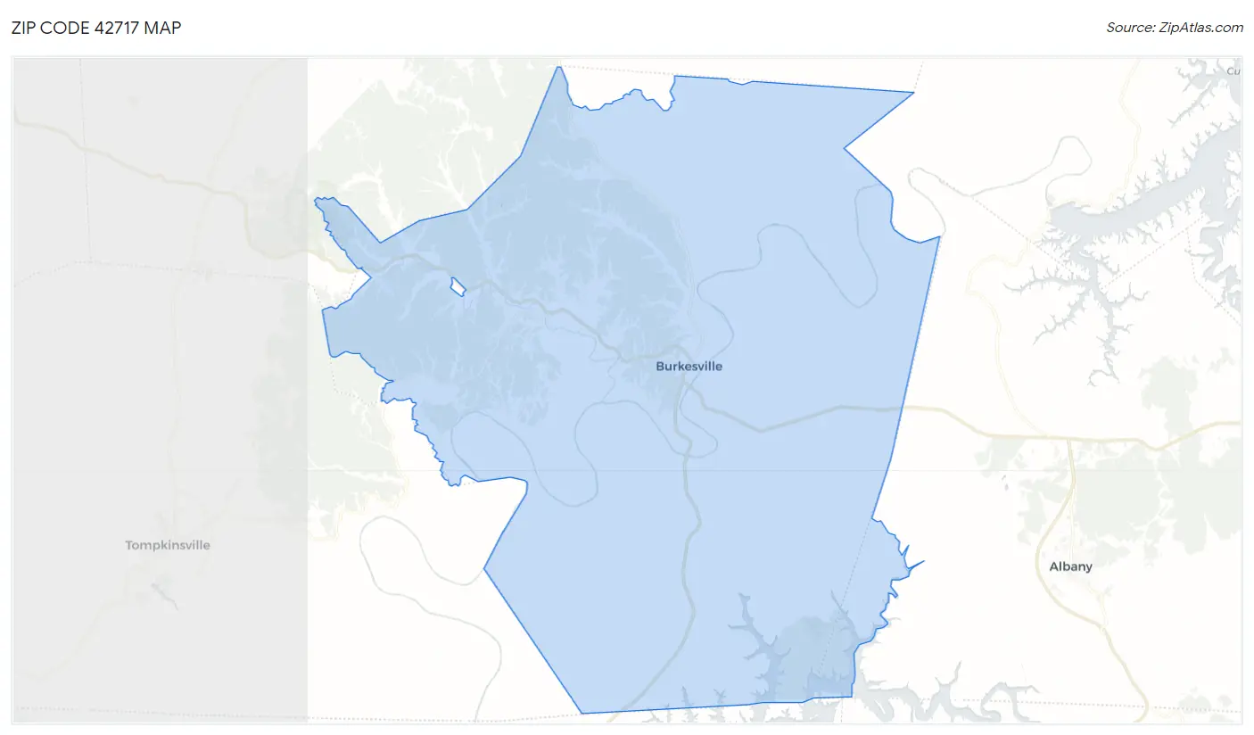 Zip Code 42717 Map