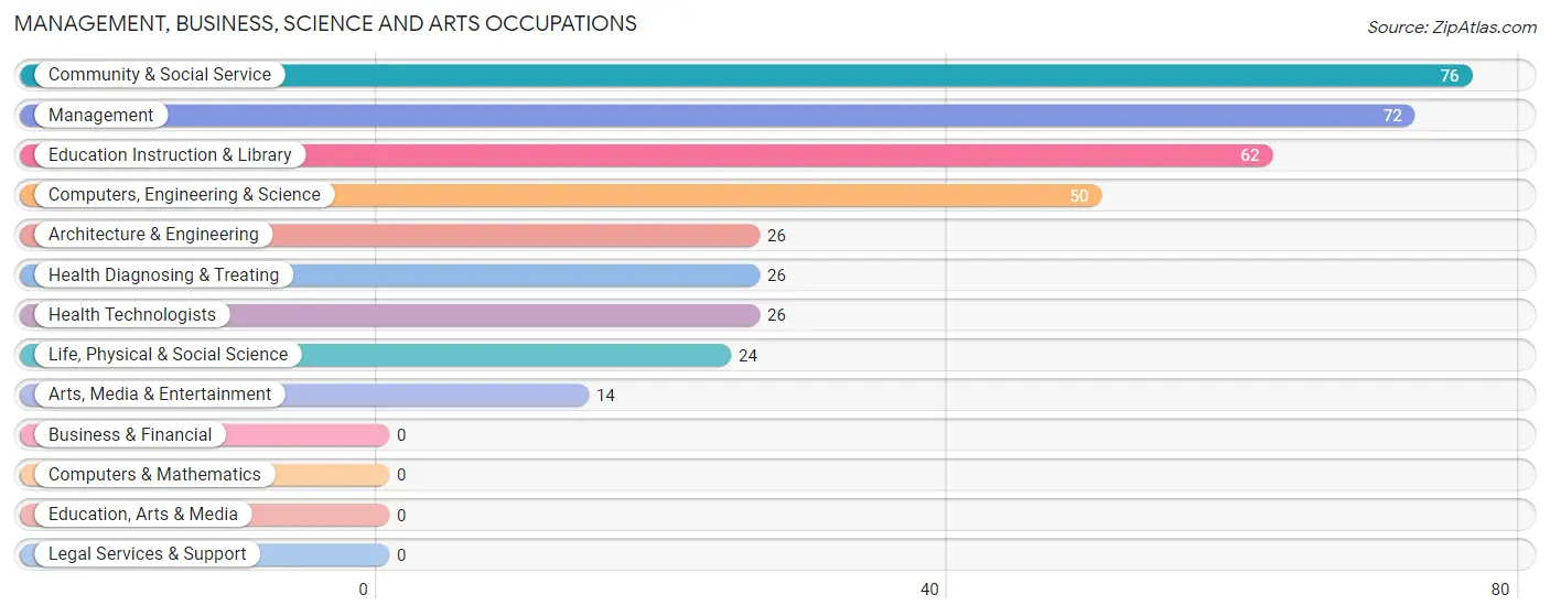 Management, Business, Science and Arts Occupations in Zip Code 42732