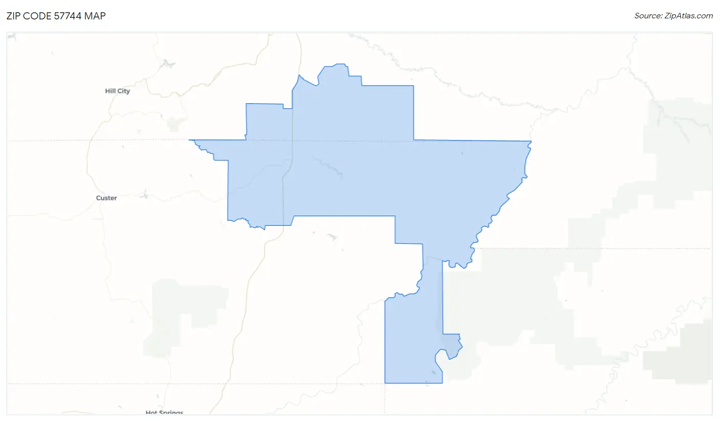 Zip Code 57744 Map
