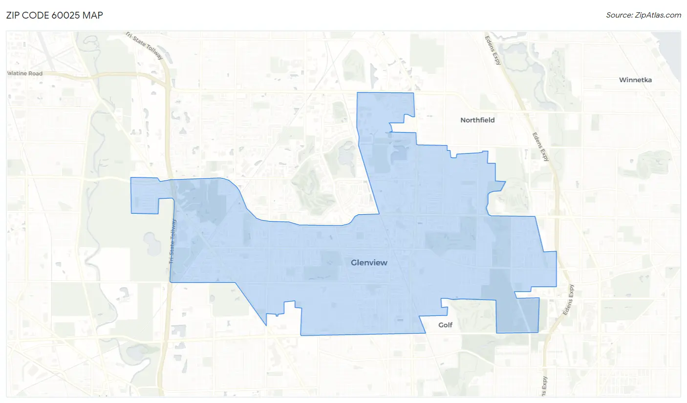 60025 Zip Code Glenview, IL 2023 Zip Atlas