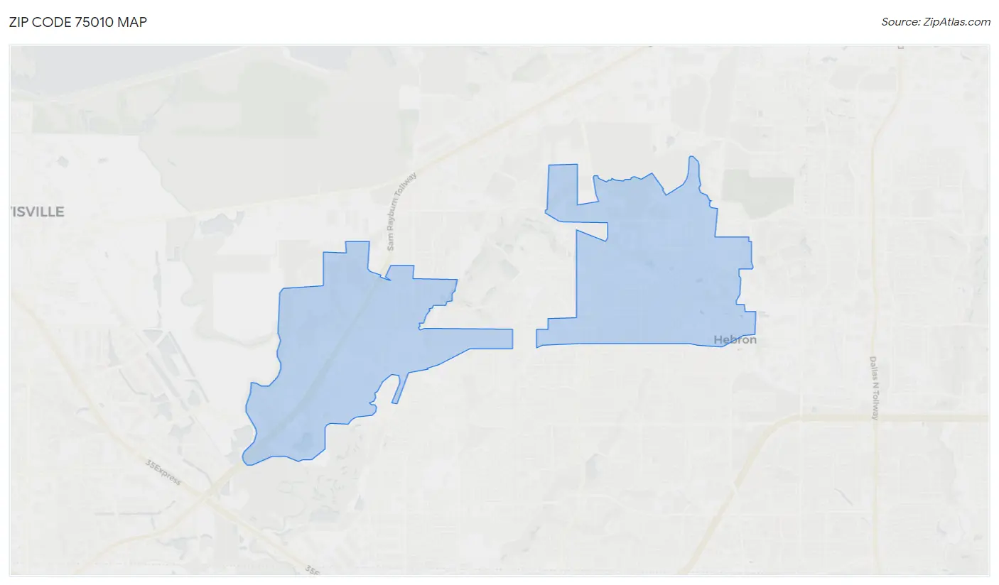 75010 Zip Code Carrollton, TX 2023 Zip Atlas