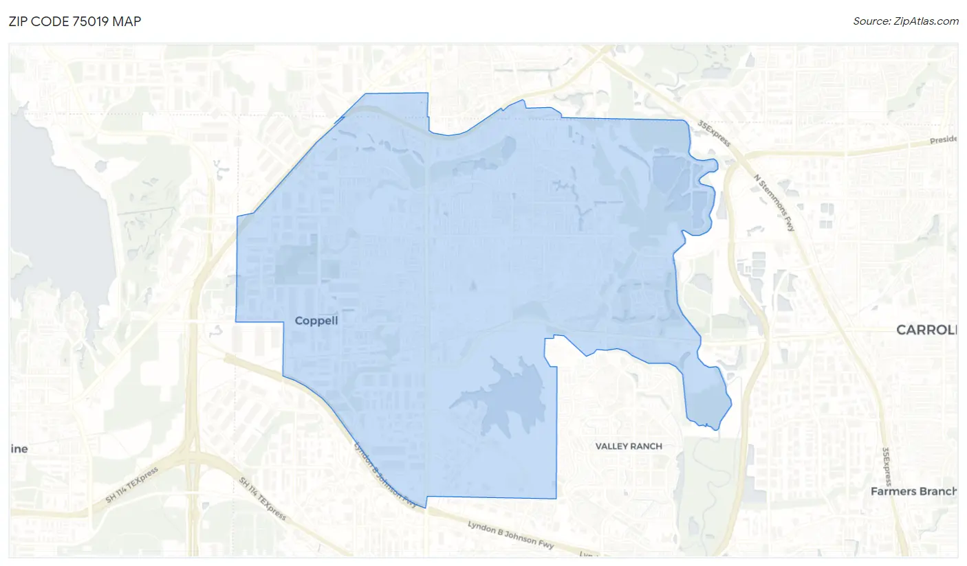 75019 Zip Code Coppell, TX 2023 Zip Atlas