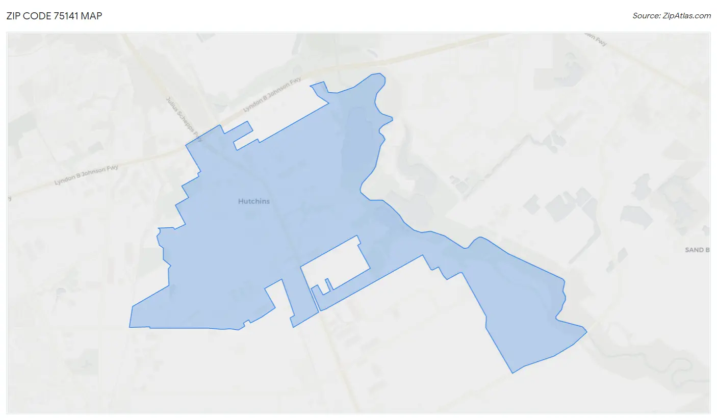 75141 Zip Code Hutchins, TX 2023 Zip Atlas
