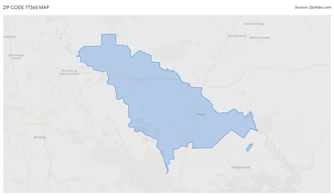77365 Zip Code Porter, TX 2023 Zip Atlas