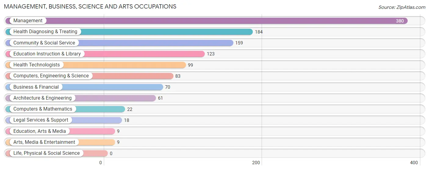 Management, Business, Science and Arts Occupations in Zip Code 83530