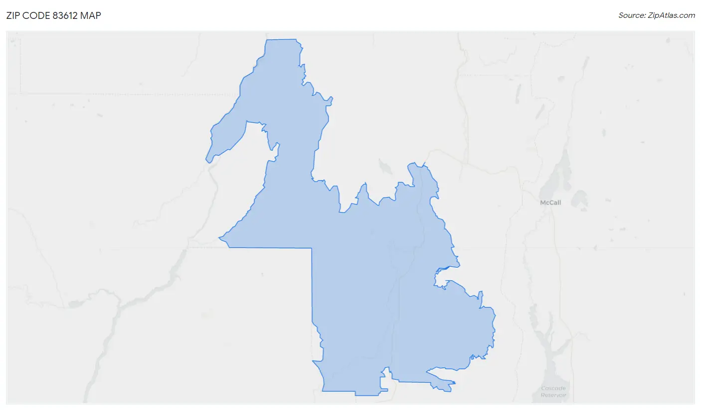 Zip Code 83612 Map