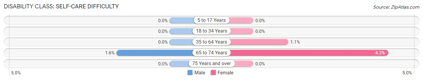 Disability in Zip Code 87083: <span>Self-Care Difficulty</span>