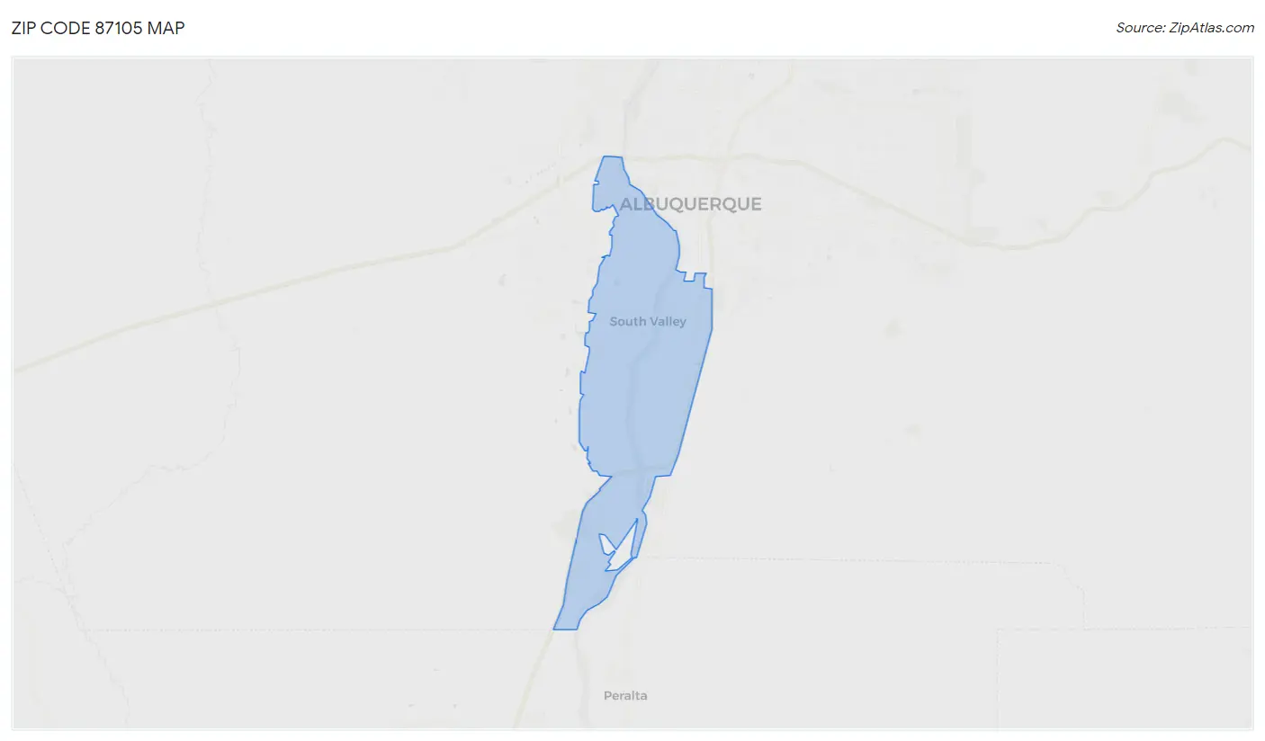 Zip Code 87105 Map