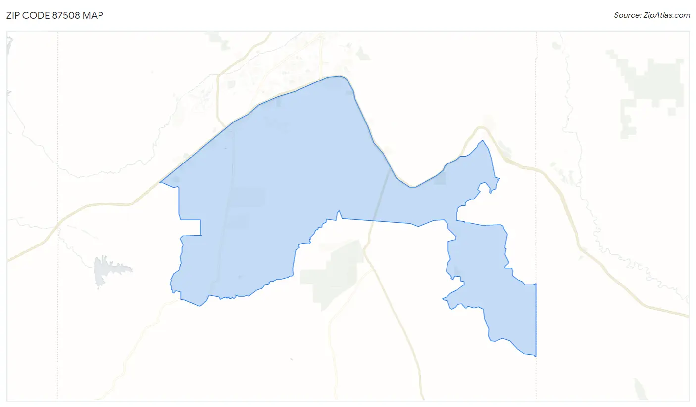Zip Code 87508 Map