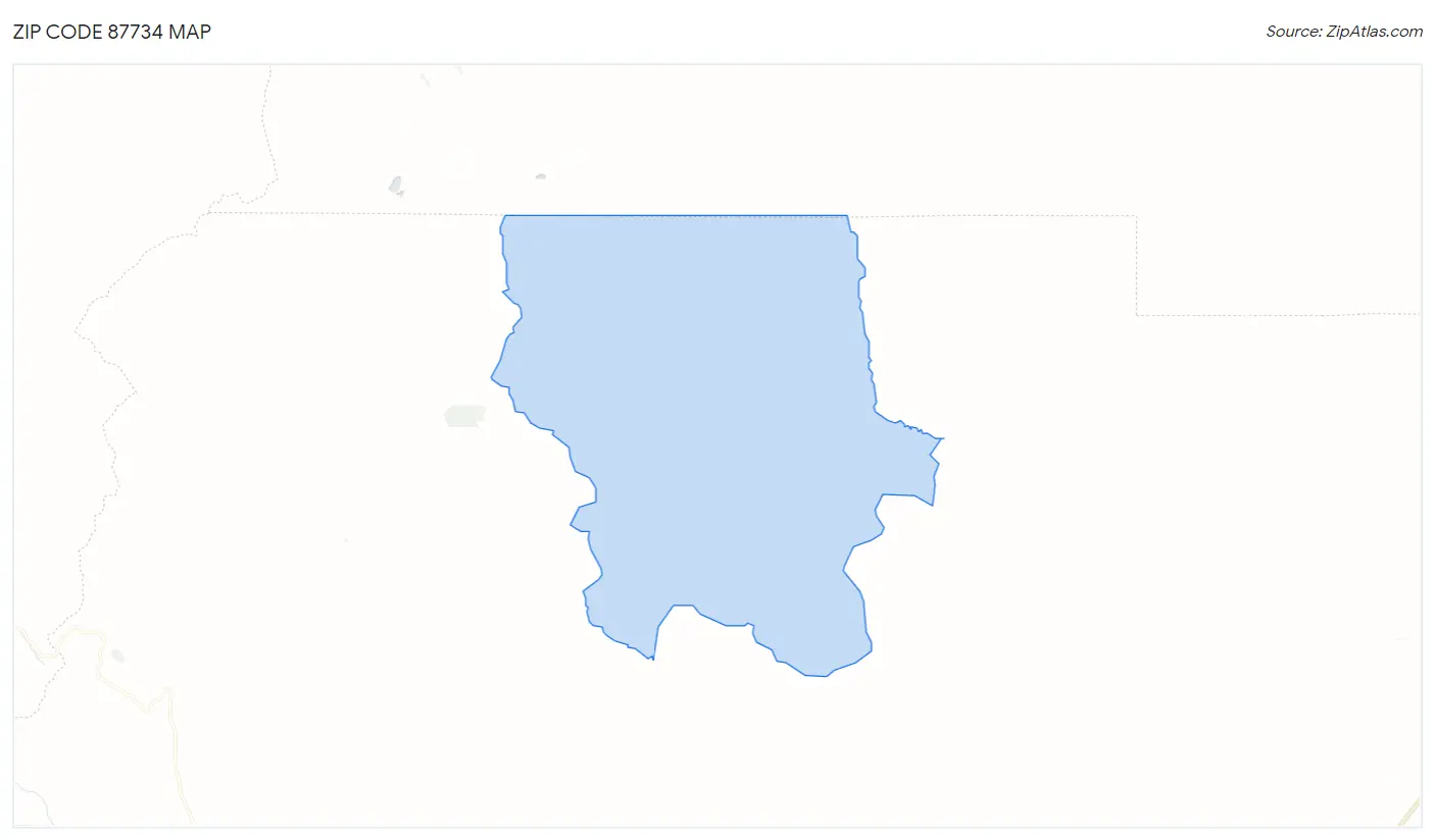 Zip Code 87734 Map
