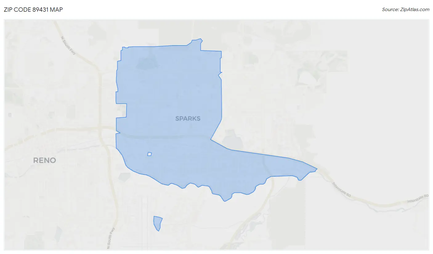 89431 Zip Code Sparks, NV 2023 Zip Atlas