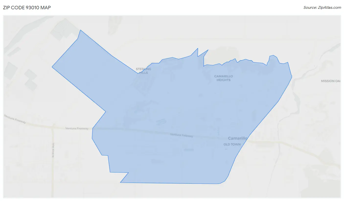 93010 Zip Code Camarillo, CA 2023 Zip Atlas