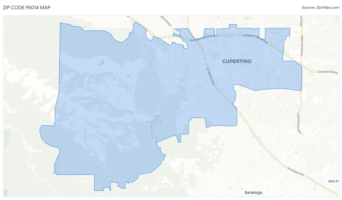 95014 Zip Code Cupertino, CA 2023 Zip Atlas