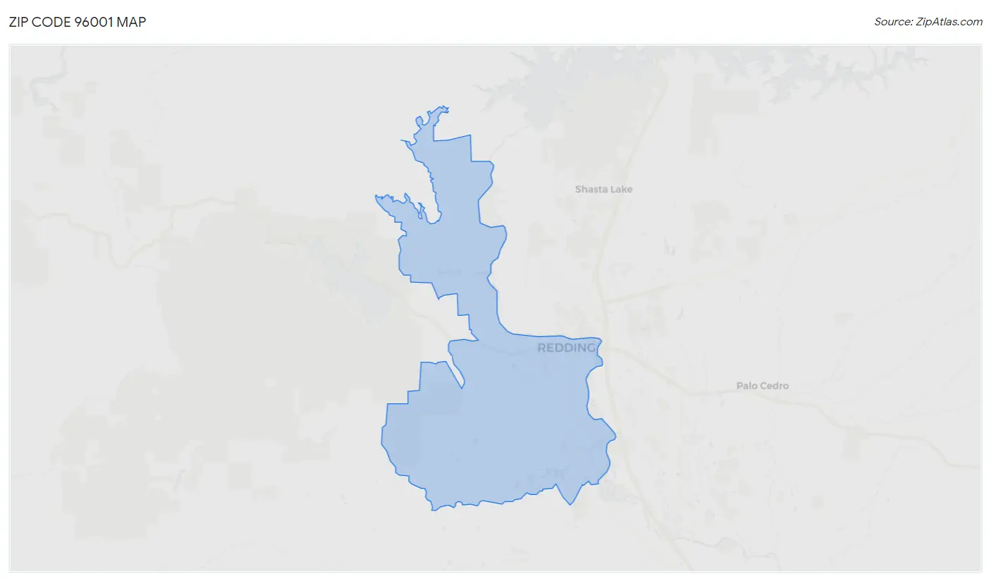 96001 Zip Code Redding, CA 2023 Zip Atlas