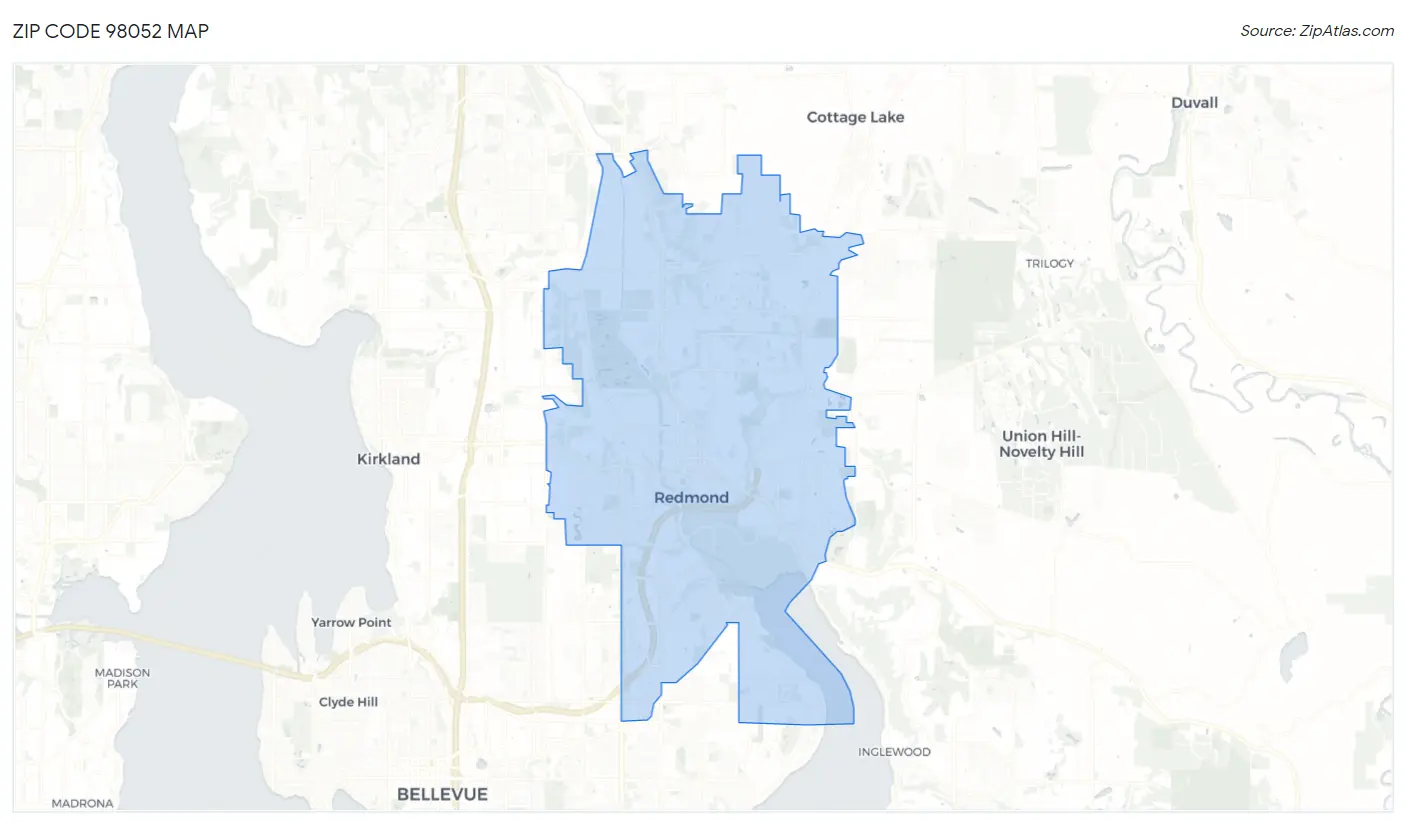 98052 Zip Code Redmond, WA 2023 Zip Atlas