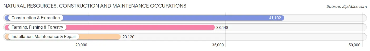 Natural Resources, Construction and Maintenance Occupations in Area Code 661