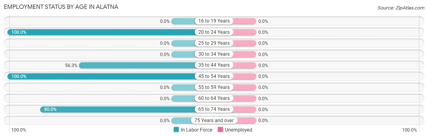 Employment Status by Age in Alatna