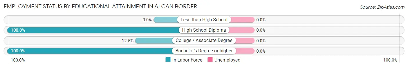 Employment Status by Educational Attainment in Alcan Border