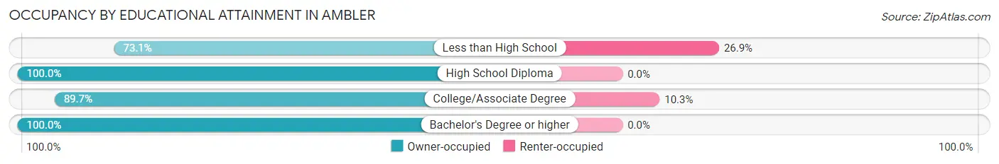 Occupancy by Educational Attainment in Ambler