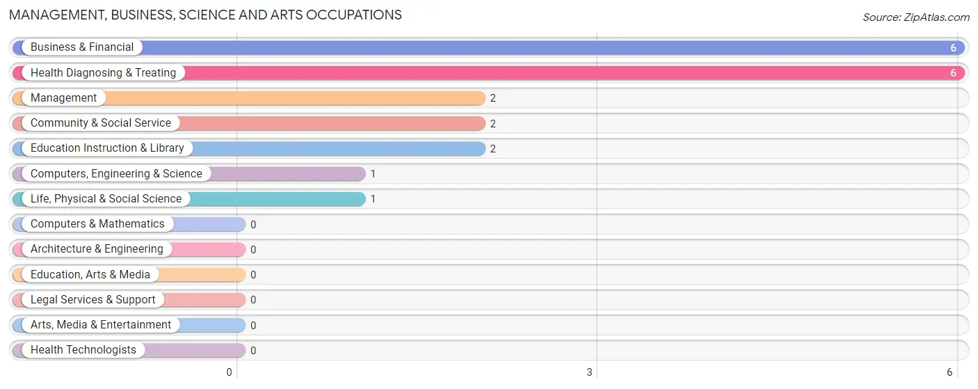 Management, Business, Science and Arts Occupations in Anvik