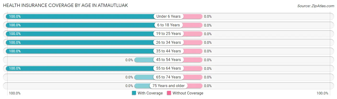 Health Insurance Coverage by Age in Atmautluak