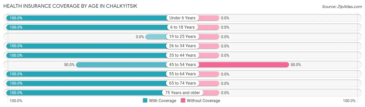 Health Insurance Coverage by Age in Chalkyitsik
