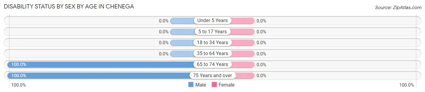 Disability Status by Sex by Age in Chenega