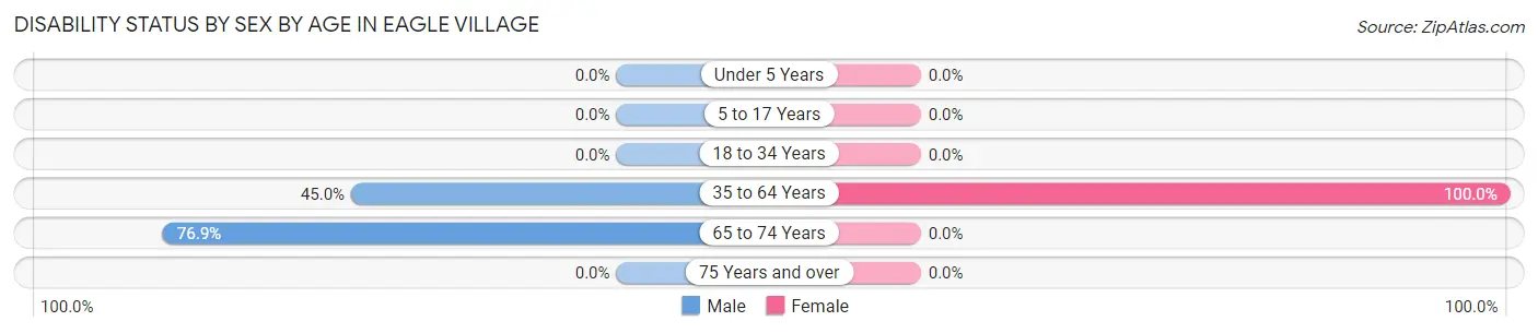 Disability Status by Sex by Age in Eagle Village