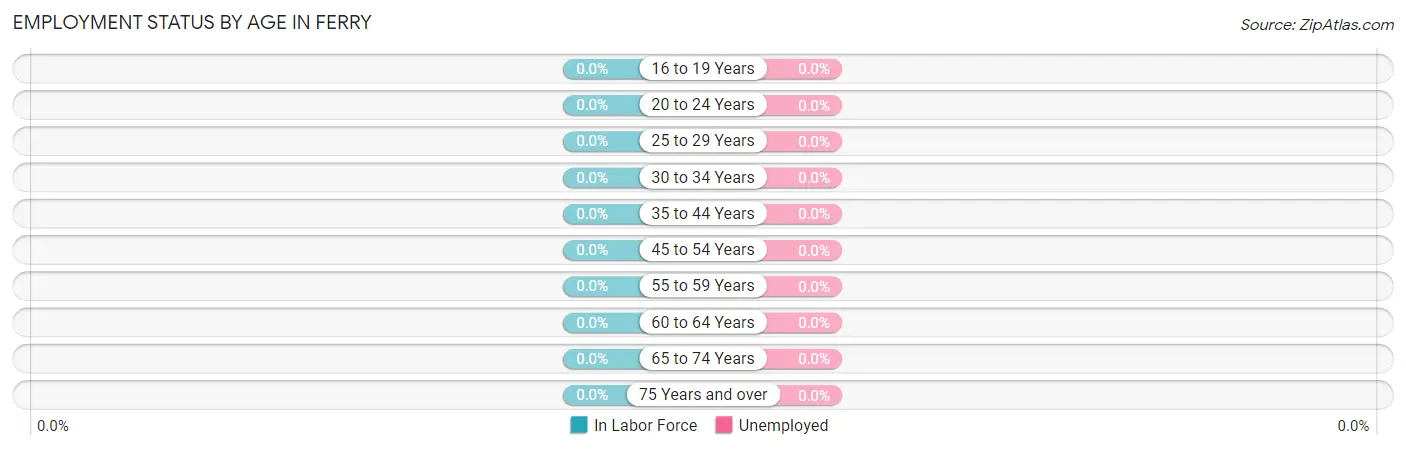 Employment Status by Age in Ferry