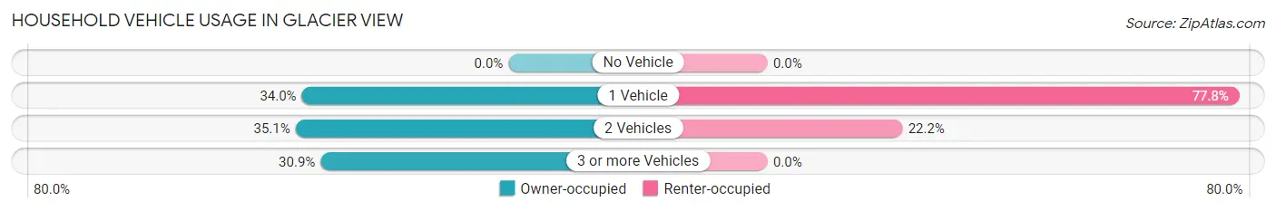 Household Vehicle Usage in Glacier View