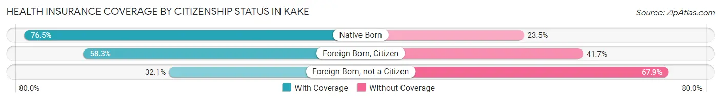 Health Insurance Coverage by Citizenship Status in Kake
