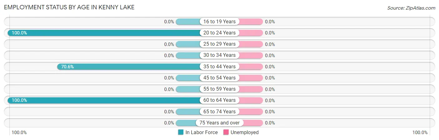 Employment Status by Age in Kenny Lake
