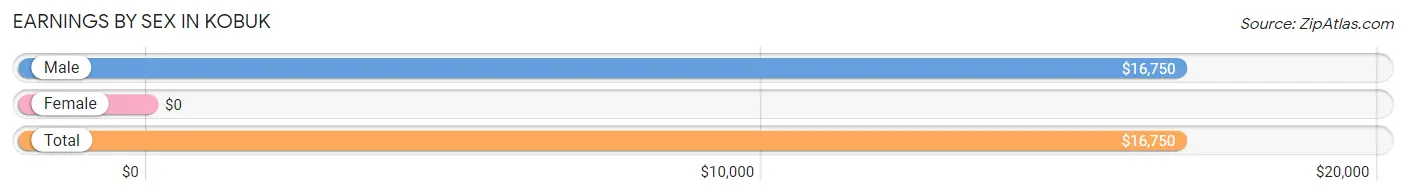 Earnings by Sex in Kobuk