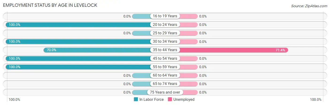 Employment Status by Age in Levelock